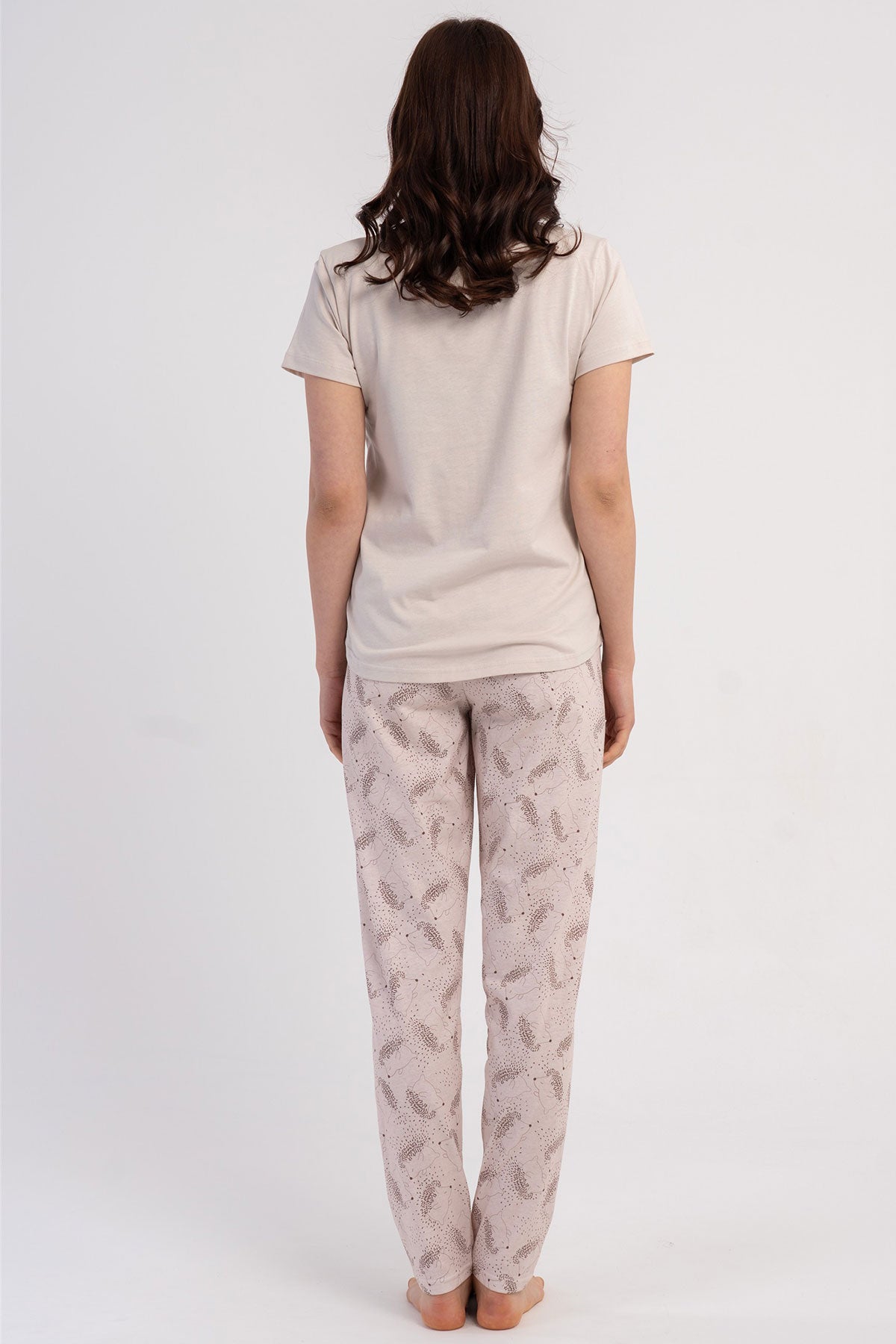 KADIN P.SUPREM O YAKA KISA KOL ETEGI OVAL PIJAMA TAKIM