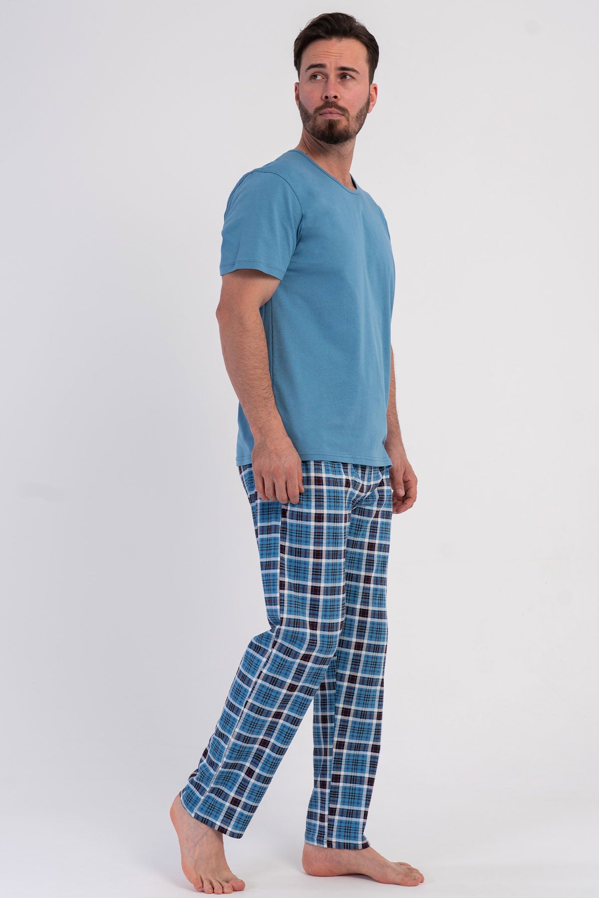 CEPLI ERKEK P.SUPREM O YAKA KISA KOL PIJAMA TAKIM