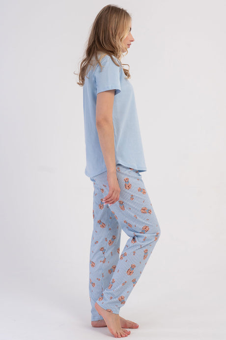 KADIN P.SUPREM O YAKA KISA KOL ETEGI OVAL PIJAMA TAKIM