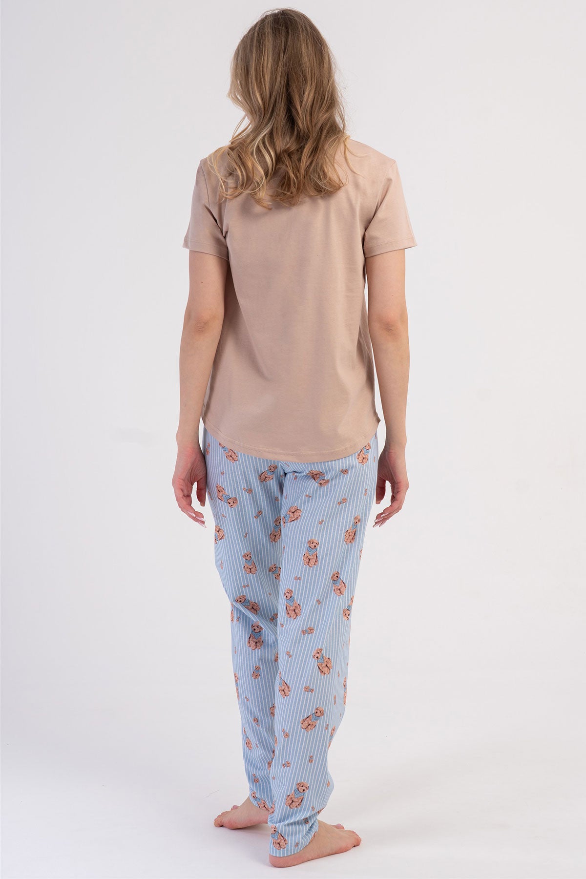 KADIN P.SUPREM O YAKA KISA KOL ETEGI OVAL PIJAMA TAKIM