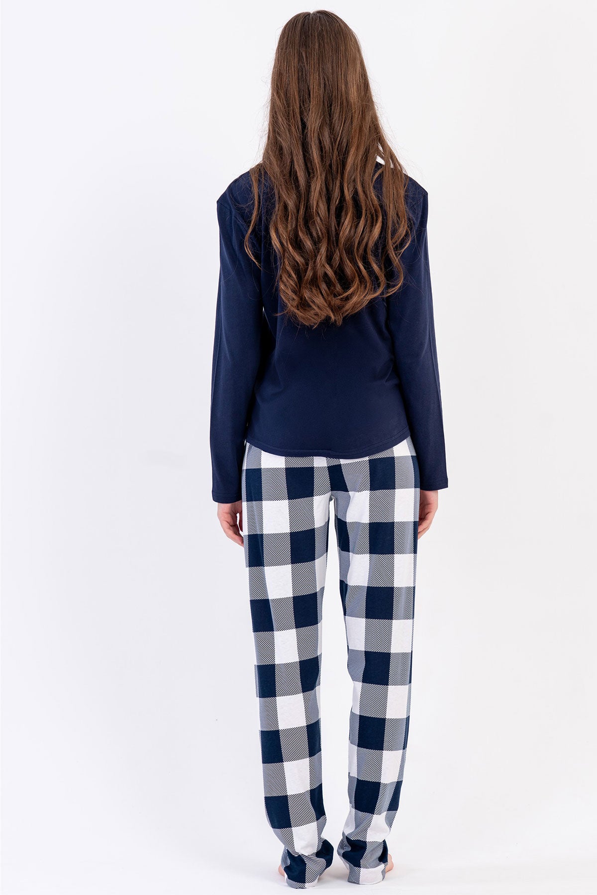 KADIN P.SUPREM O YAKA UZUN KOL ETEGI OVAL PIJAMA TAKIM