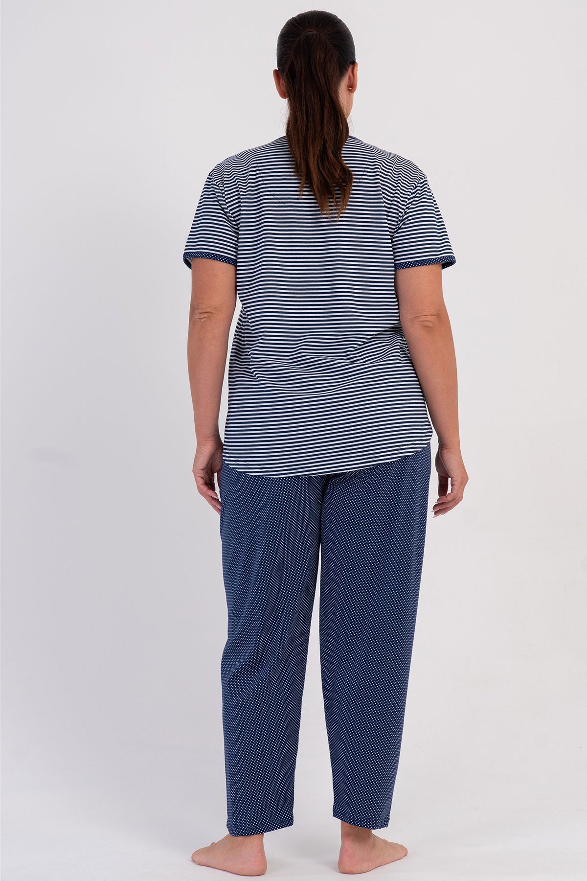 KADIN P.SUPREM XXL O YAKA KISA KOL ETEGI OVAL PIJAMA TAKIM