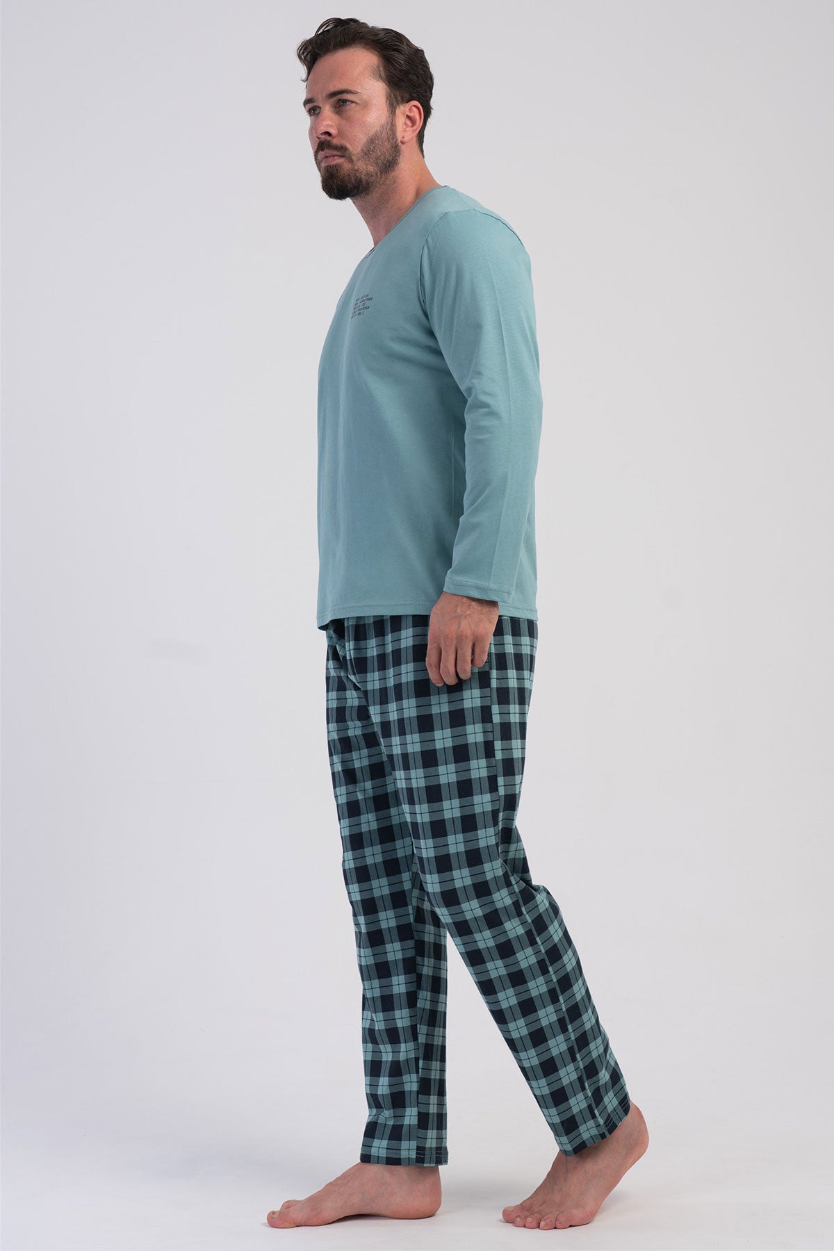 CEPLI ERKEK P.SUPREM XXL O YAKA UZUN KOL PIJAMA TAKIM
