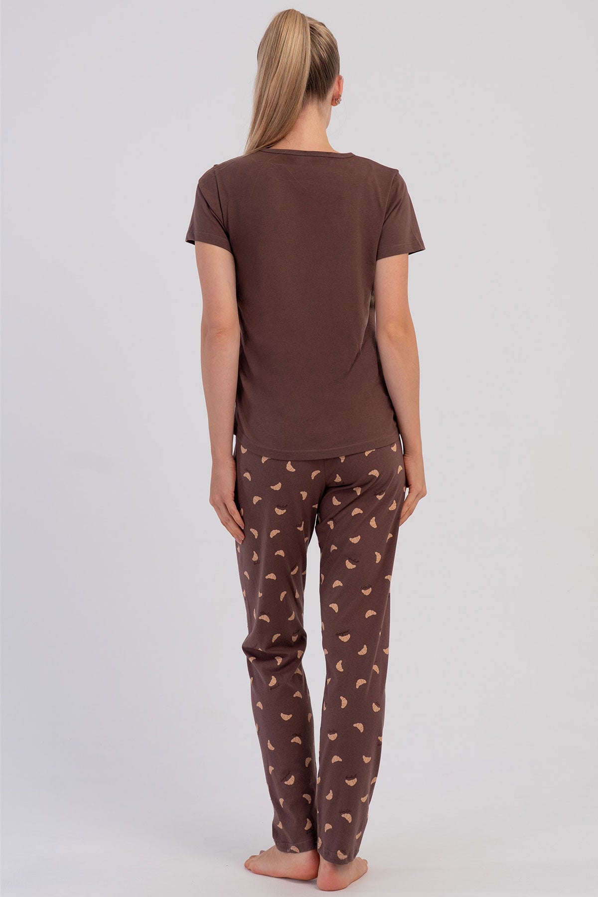 KADIN P.SUPREM O YAKA KISA KOL ETEGI OVAL PIJAMA TAKIM