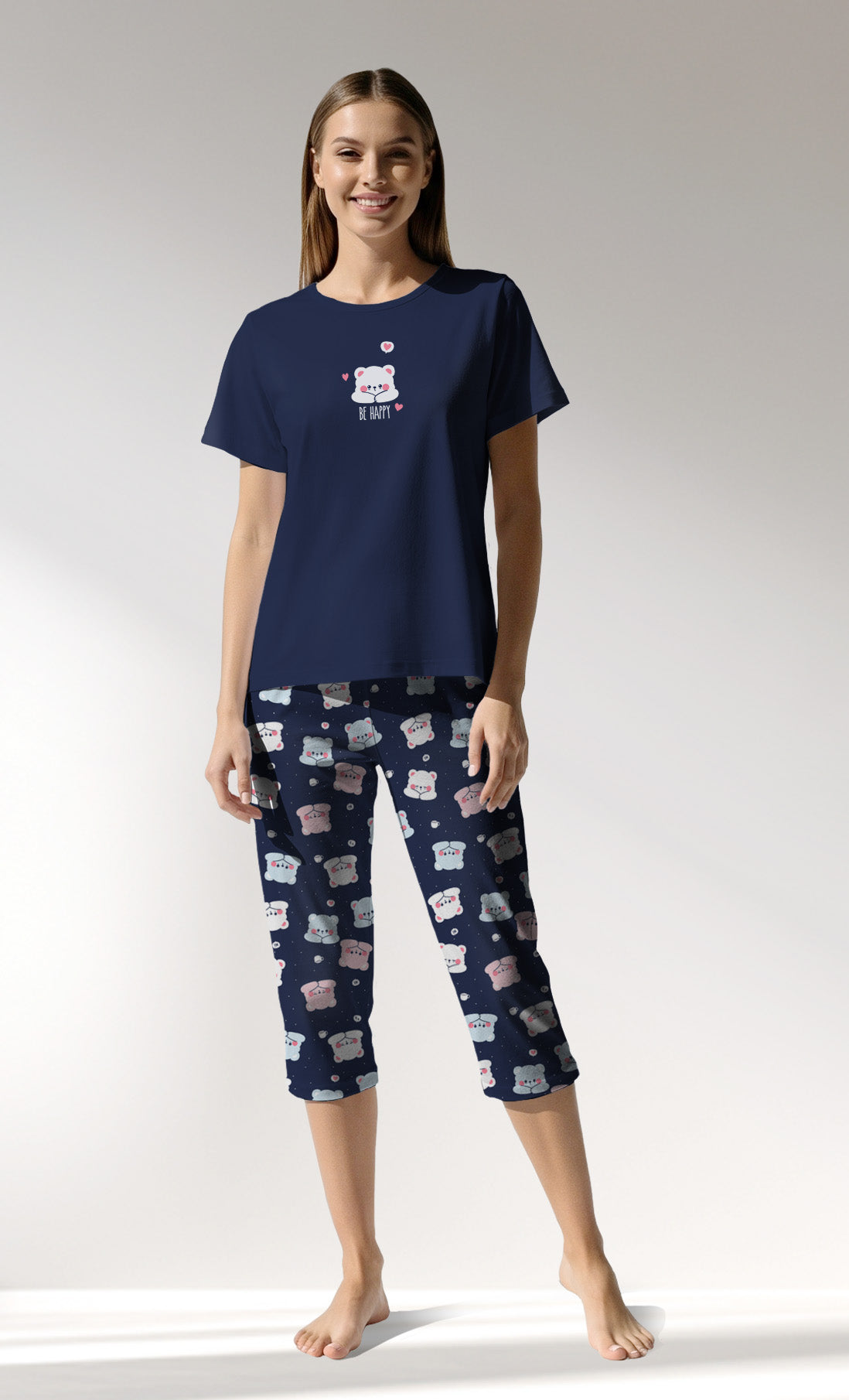 Woman Supreme MidnightBear Capri Set - A-19-3925 - Image 1