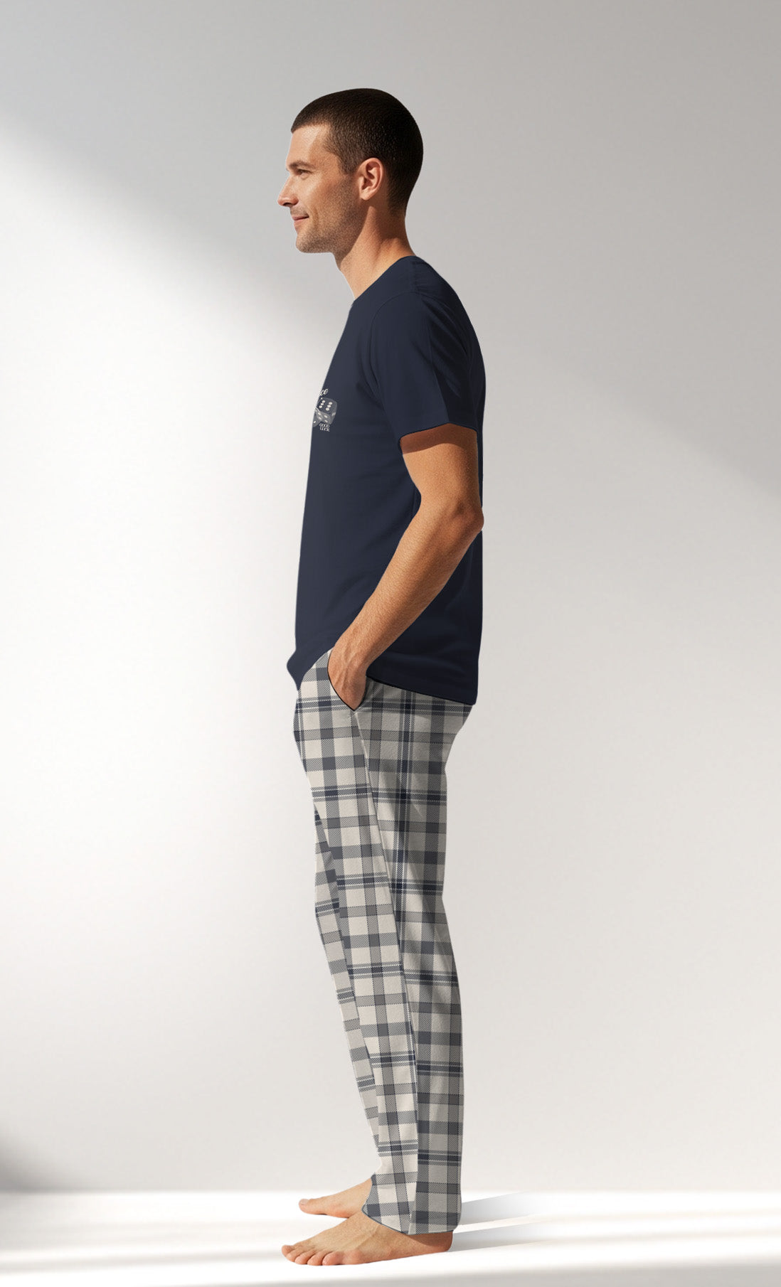 Man Supreme GoodLuck Pyjama Set - B-19-4025 - Image 2