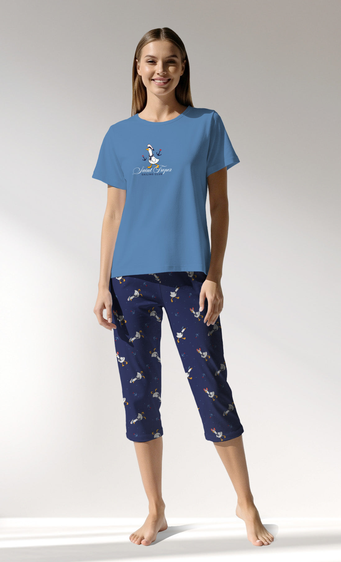 Woman Supreme GooseMarine Capri Set - B-17-4030 - Image 1