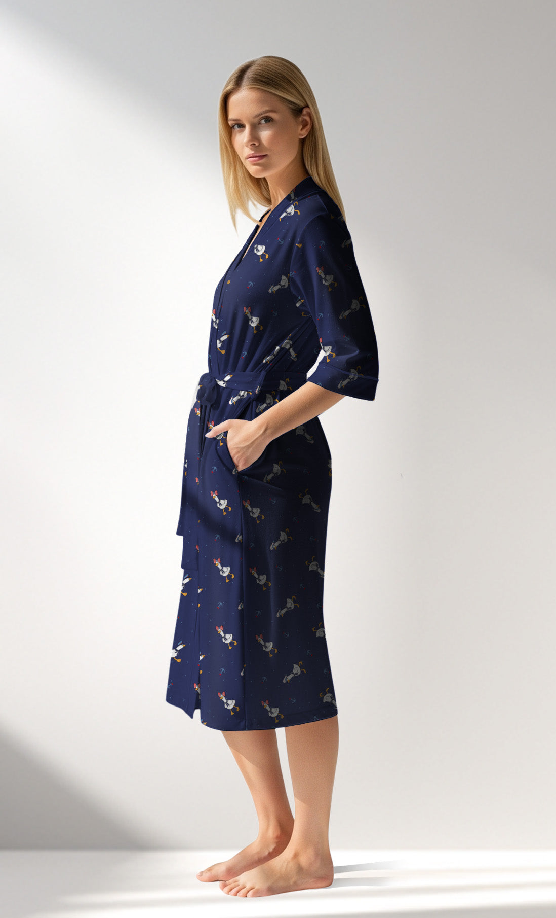 Woman Supreme GooseMarine Dressing Gown - ROTASYON - Image 2