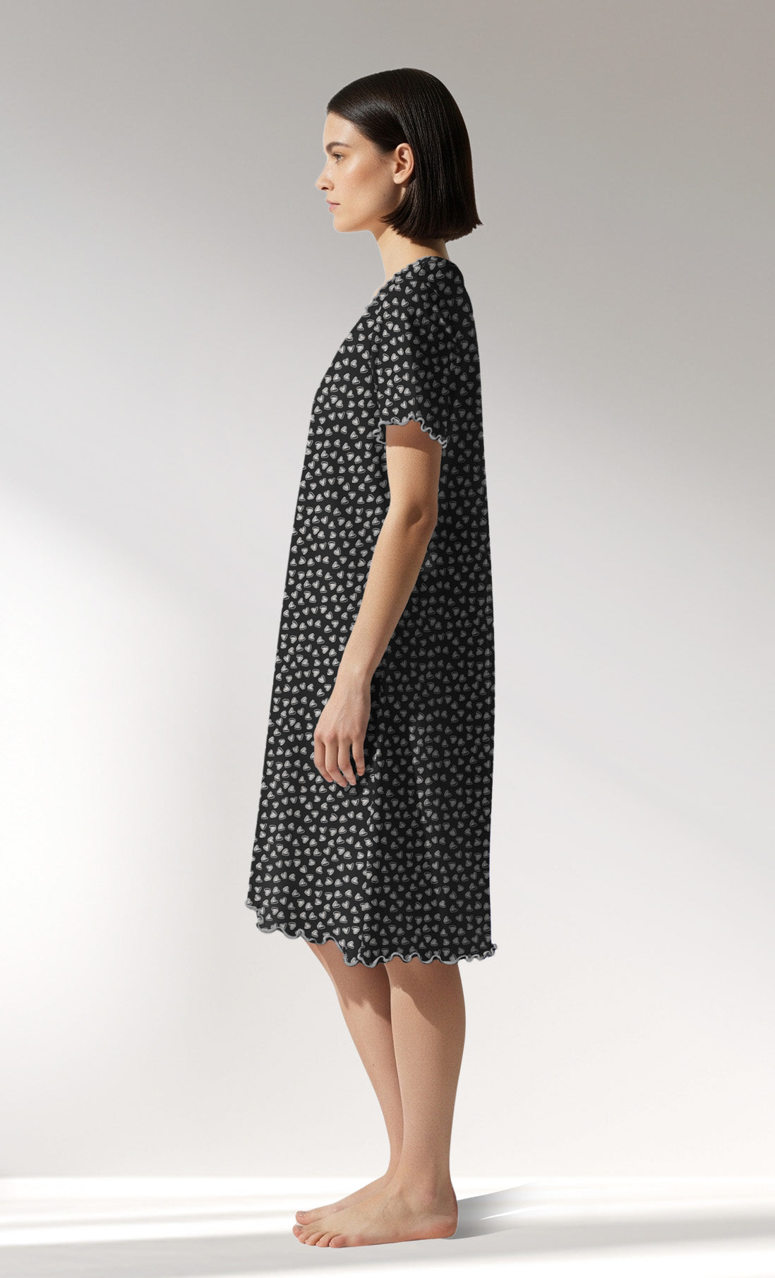 Woman Supreme TinyHearts V Neck Tunic - ROTASYON - Image 2