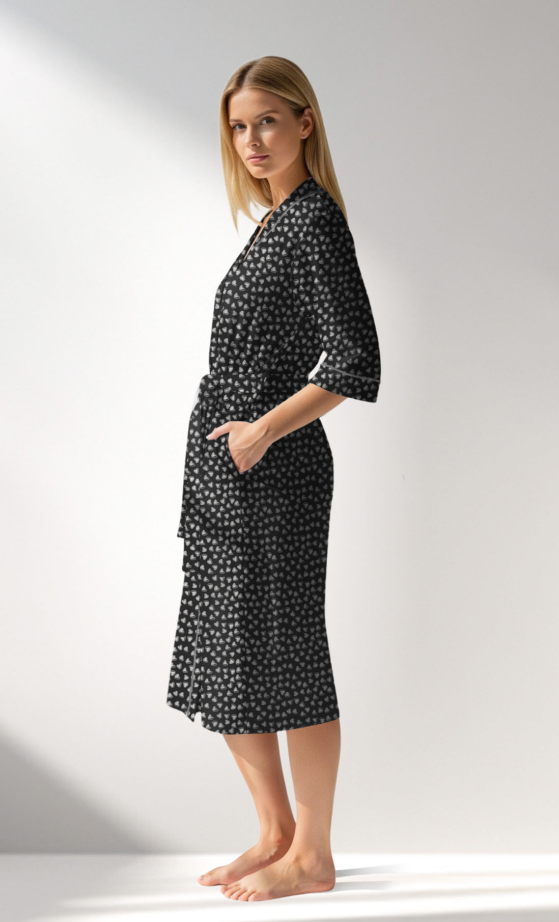 Woman Supreme TinyHearts Dressing Gown - ROTASYON - Image 2