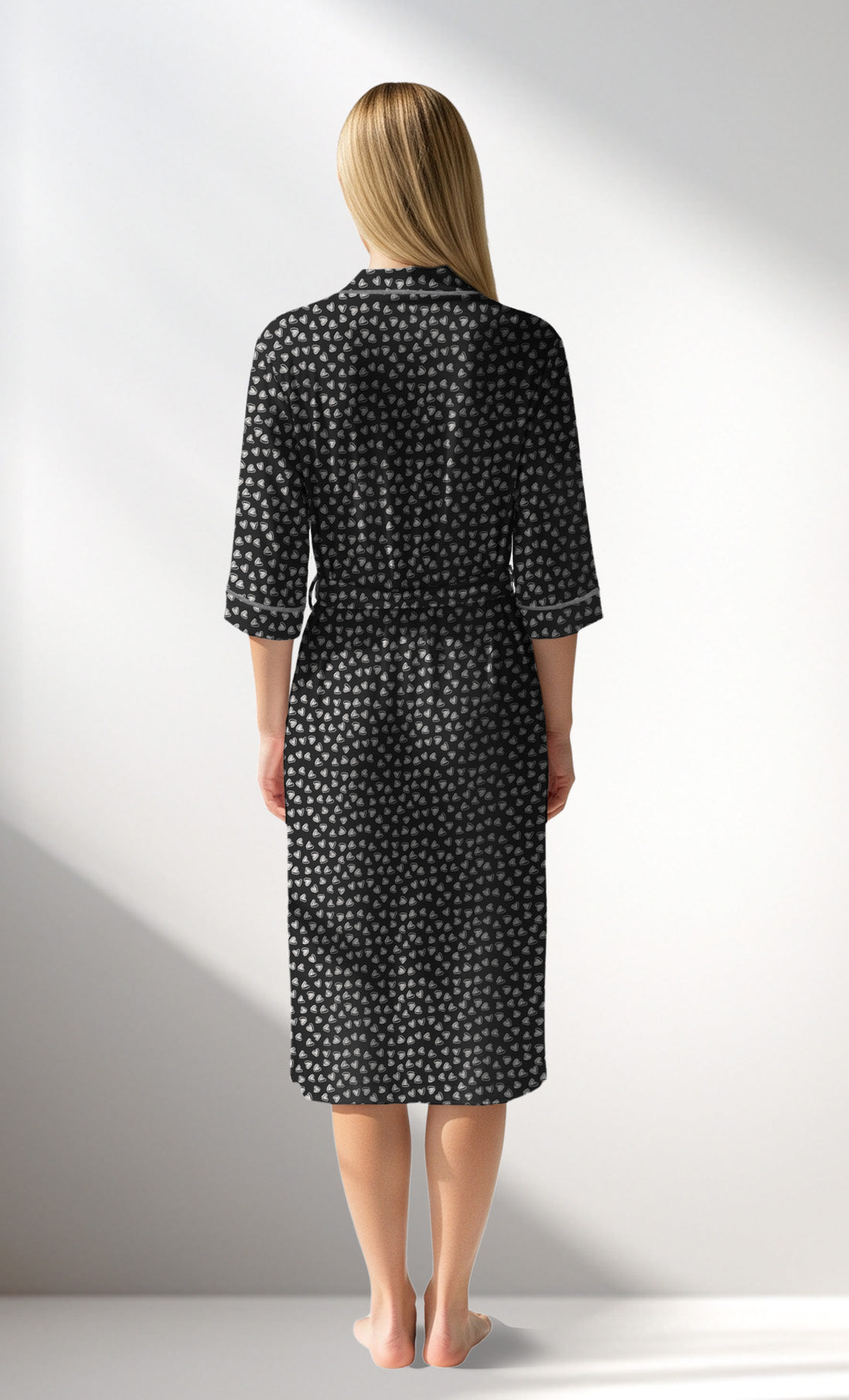 Woman Supreme TinyHearts Dressing Gown - ROTASYON - Image 3