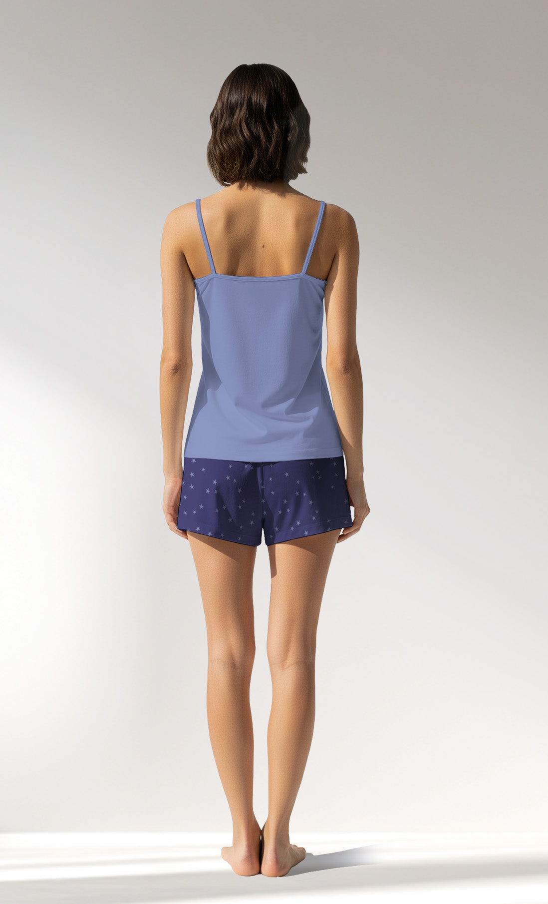 Woman Supreme PurpleStar Thin Strap Short Set - A-19-3947 - Image 3