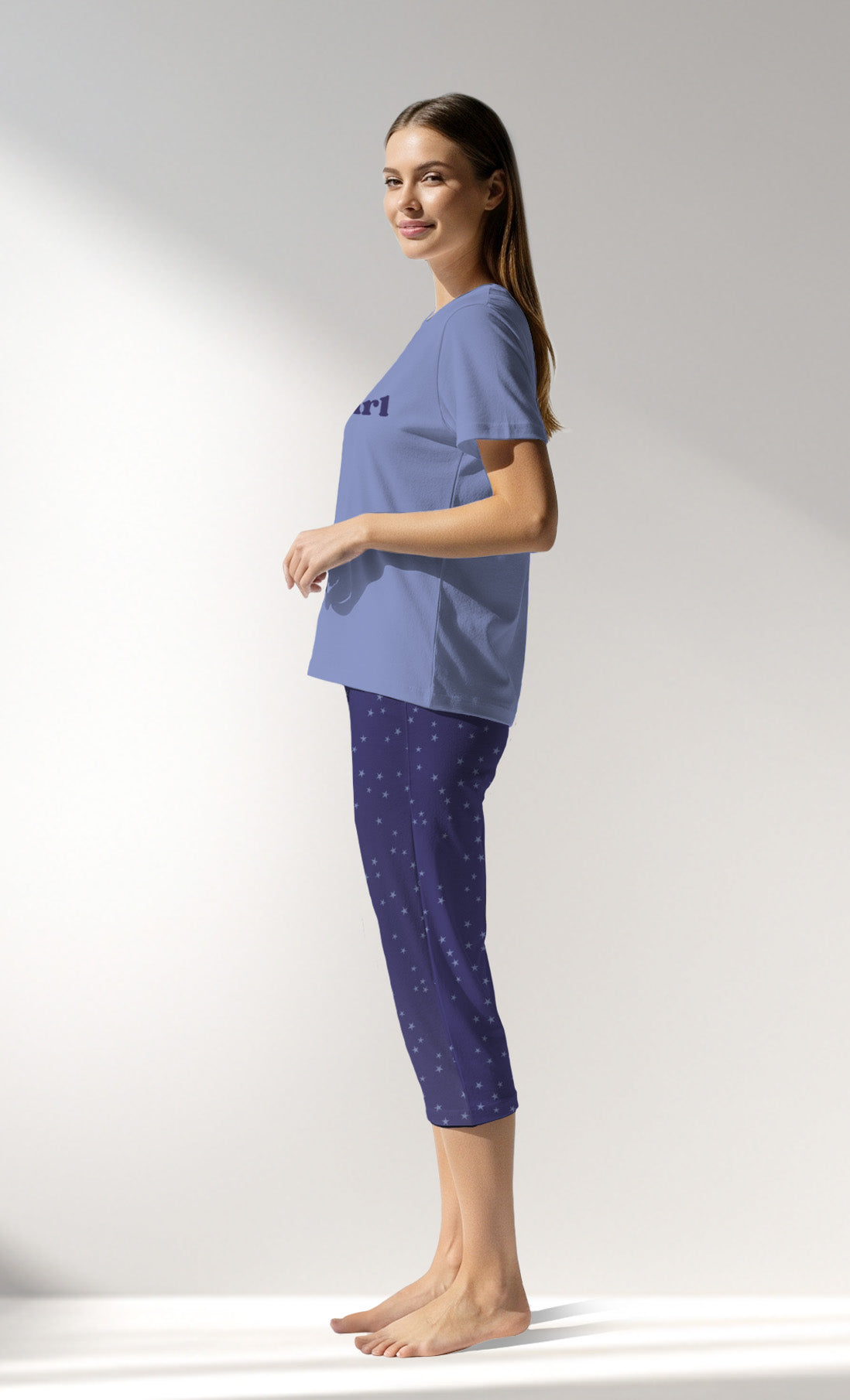 Woman Supreme PurpleStar Capri Set - A-19-3947 - Image 2