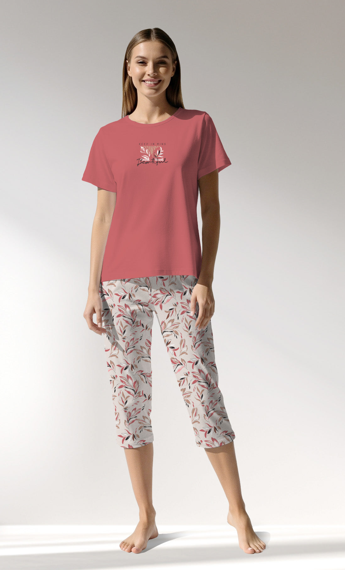 Woman Supreme ElegantLeav Capri Set - B-16-1431 - Image 1