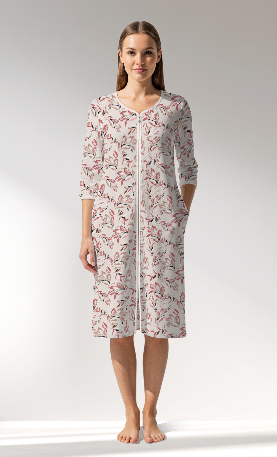 Woman Supreme ElegantLeav Home Dress - ROTASYON - Image 1