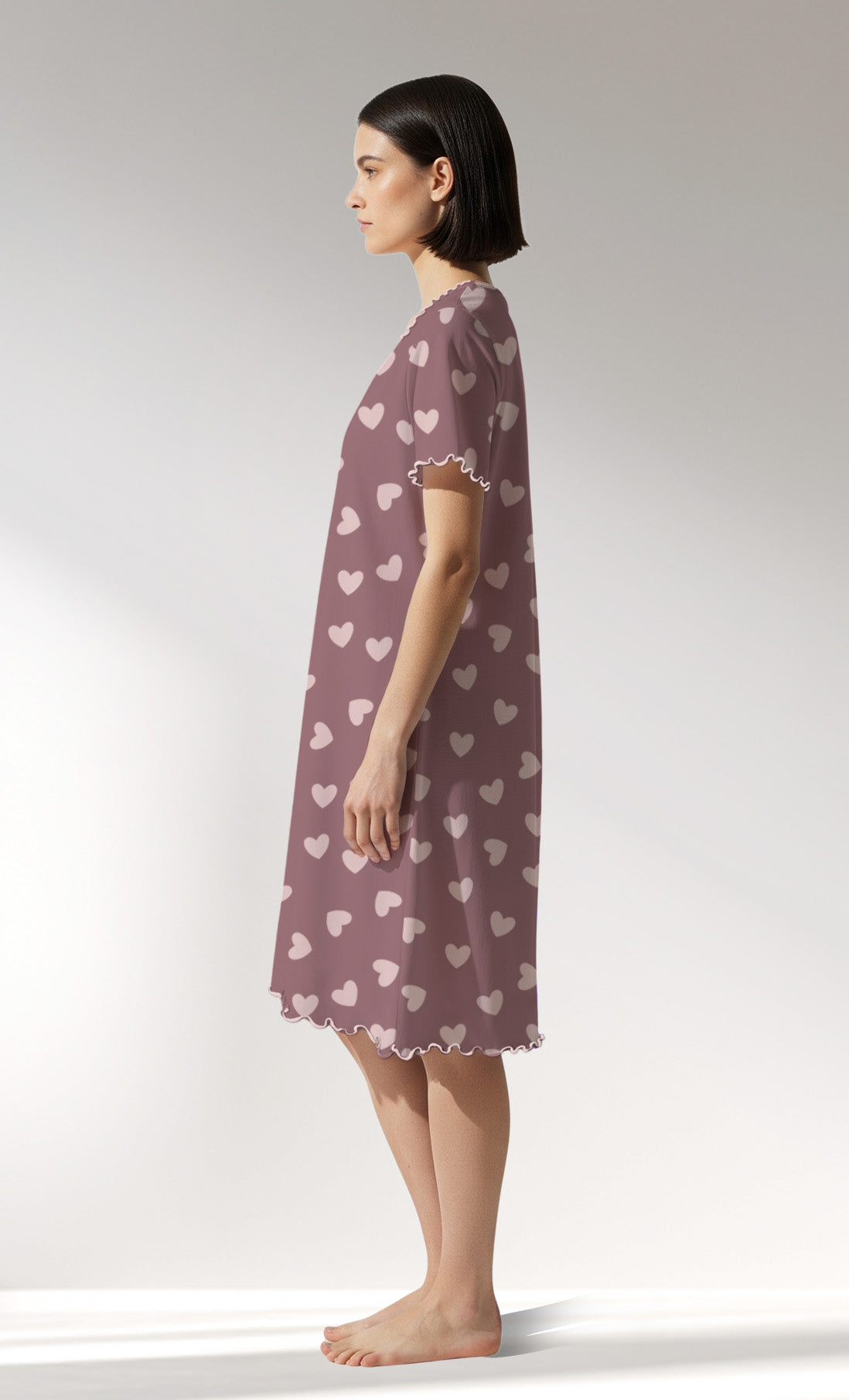 Woman Supreme BigHeart V Neck Tunic - ROTASYON (KOYUZ ZEMIN) - Image 2