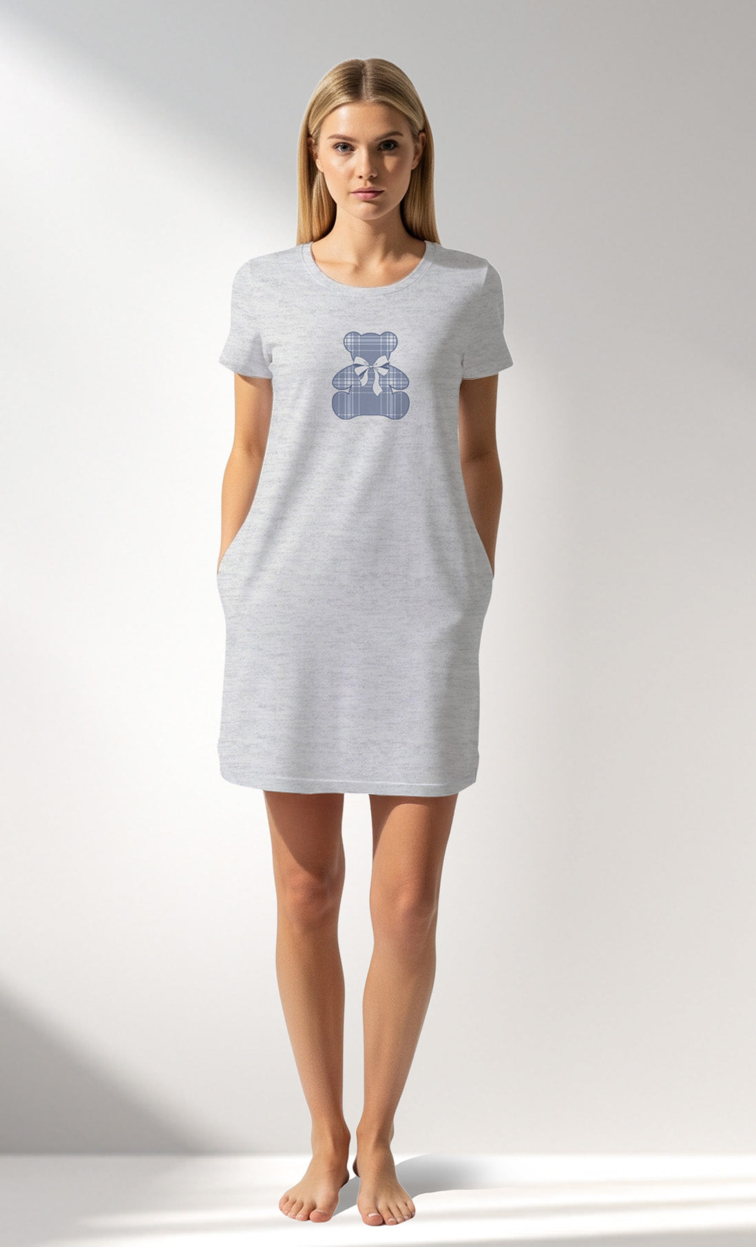 Woman Supreme SleepFirst Pocket Detail O Neck Tunic - A-KAR MELANJ - Image 1
