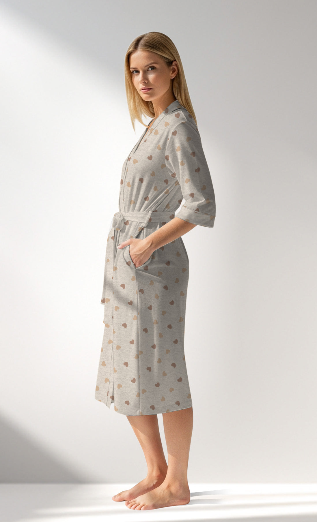 Woman Supreme SoftGleam Dressing Gown - ROTASYON - Image 2