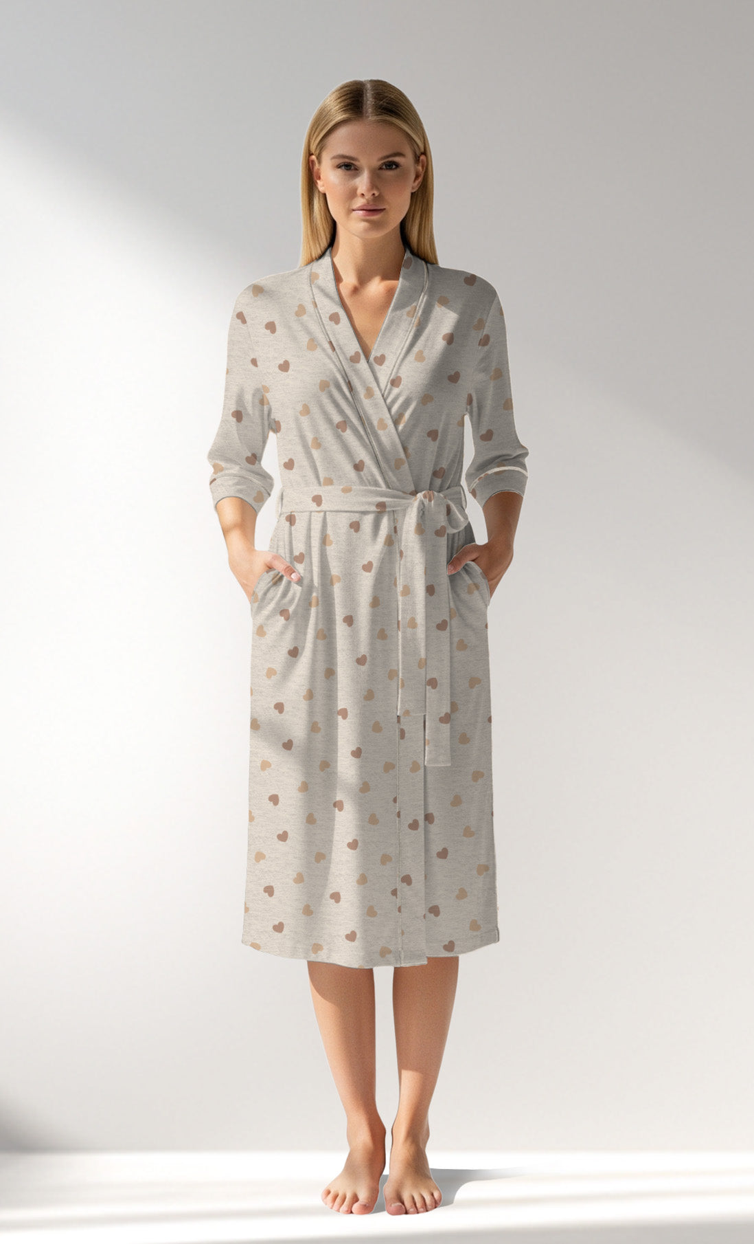 Woman Supreme SoftGleam Dressing Gown - ROTASYON - Image 1
