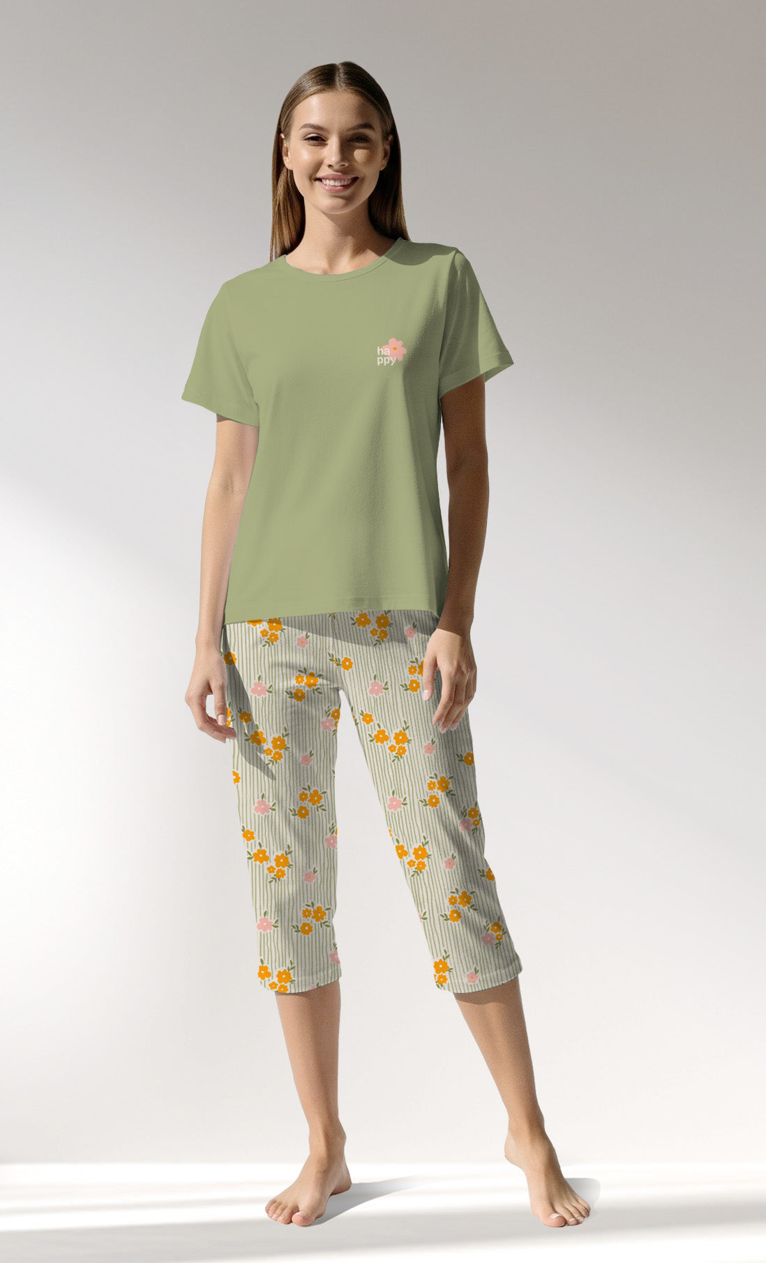 Woman Supreme GreenGarden Capri Set - B-15-0523 - Image 1