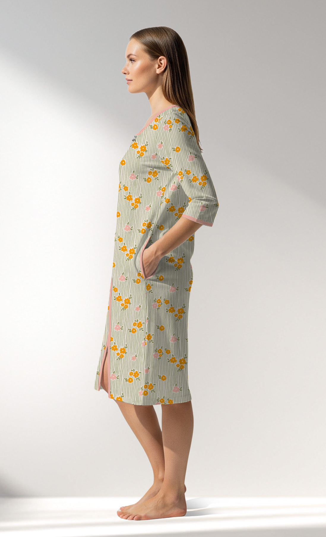 Woman Supreme GreenGarden Home Dress - ROTASYON - Image 2