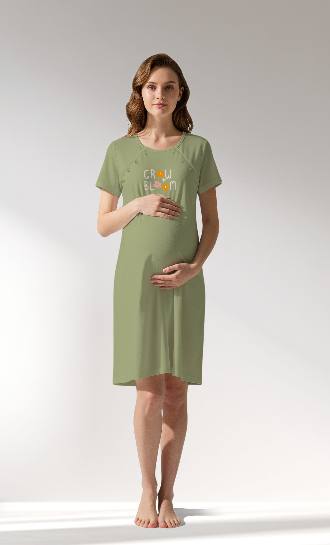 Woman Supreme GreenGarden Pregnant Tunic - B-15-0523 - Image 1