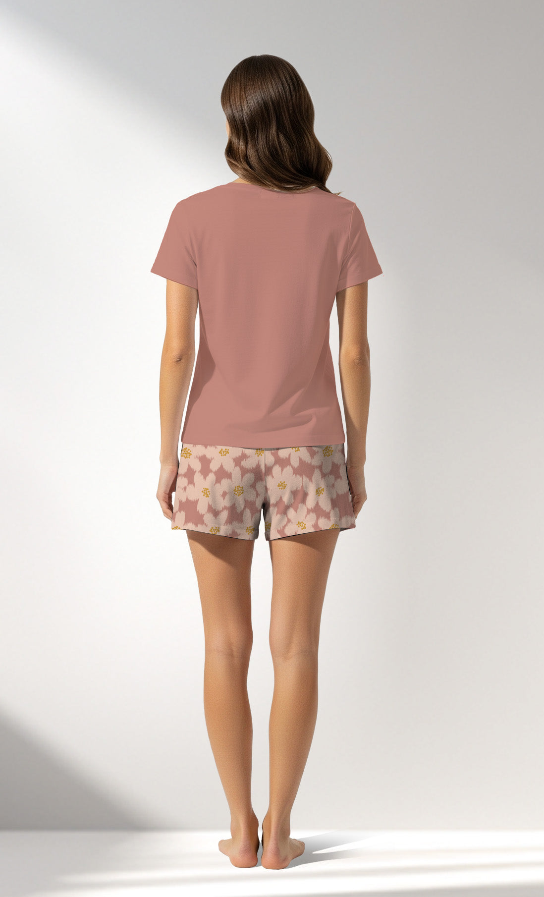 Woman Supreme RoseDown Short Set - 16-1522 - Image 3