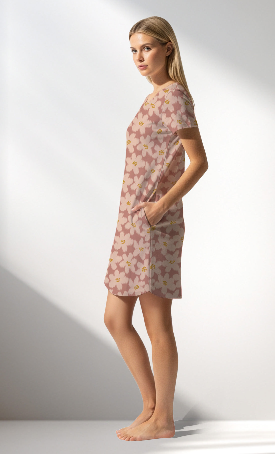 Woman Supreme RoseDown Rotation Pocket Detail Tunic - ROTASYON - Image 2