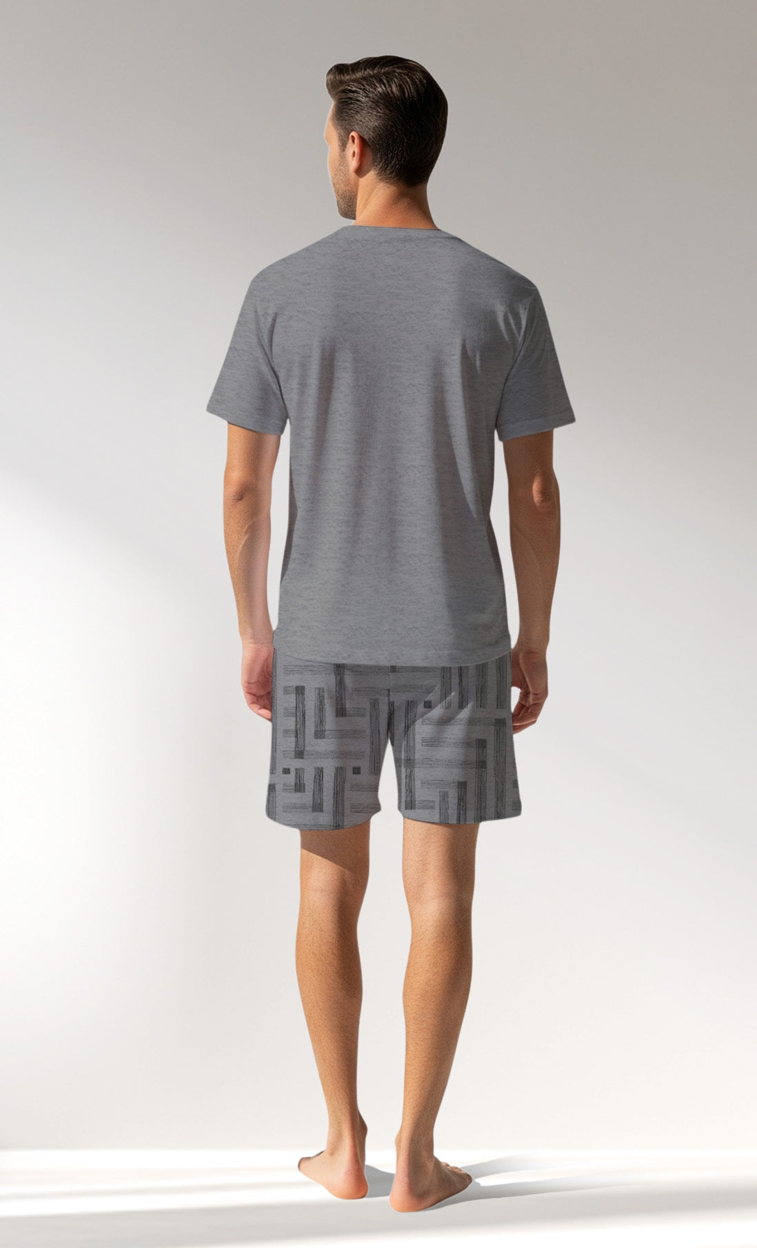 Man Supreme Strong V Neck Short Set - G2 MELANJ - Image 3