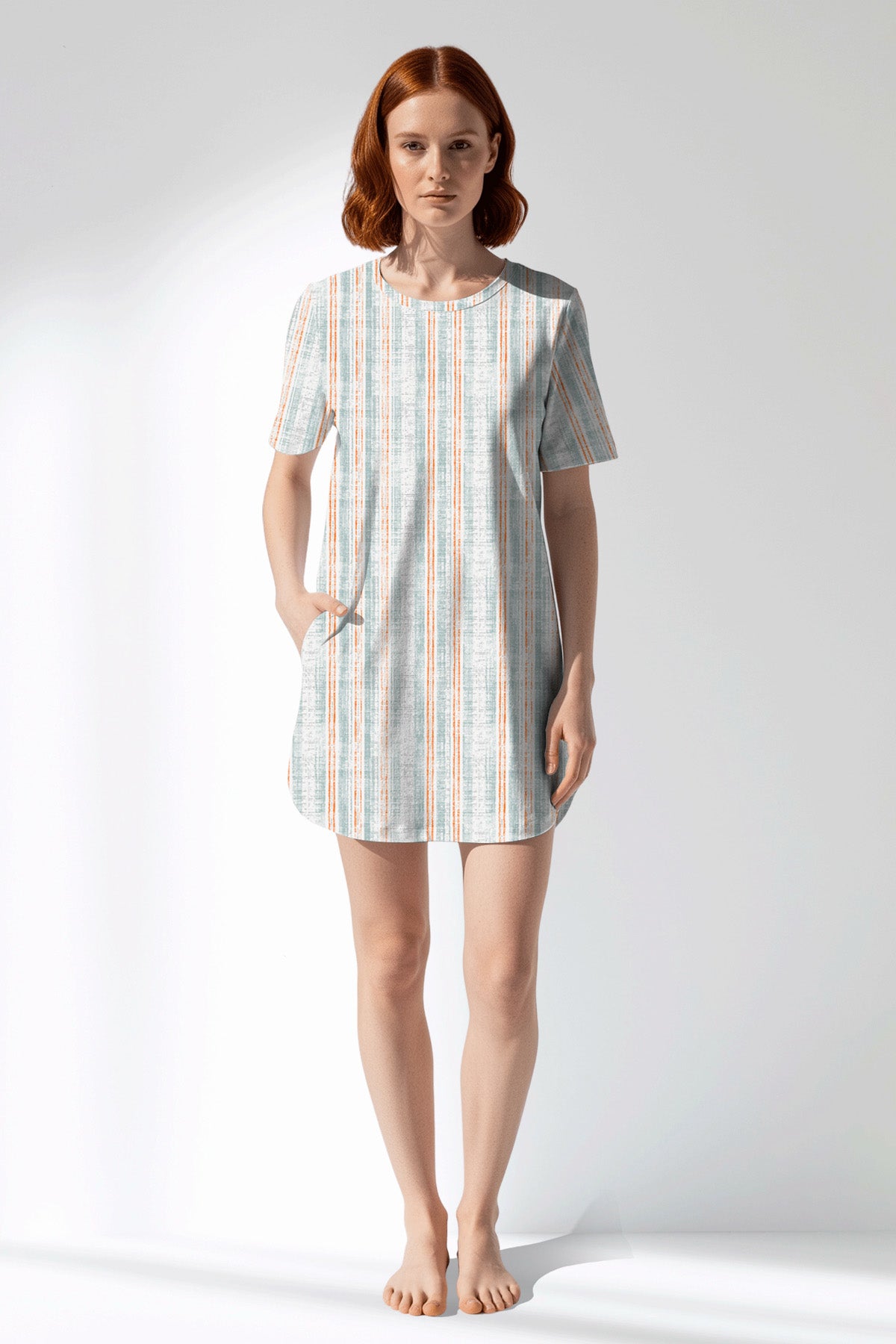 Woman Polyviscon Liner Pocket Detail Tunic - ROTASYON - Image 1