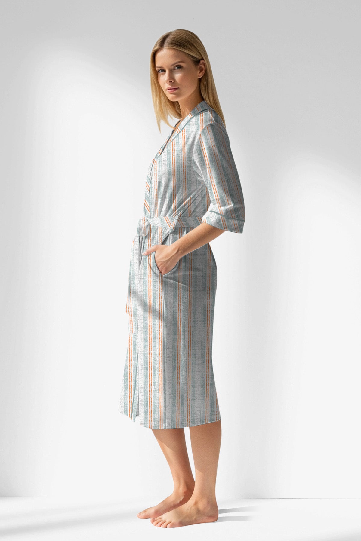 Woman Polyviscon Liner Dressing Gown - ROTASYON - Image 2