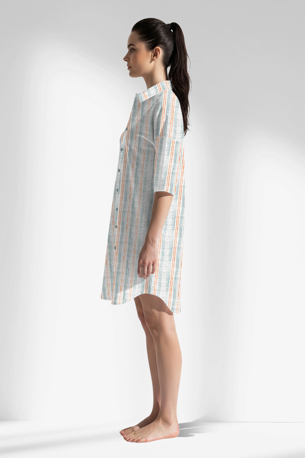 Woman Polyviscon Liner Shirt Tunic - ROTASYON - Image 3