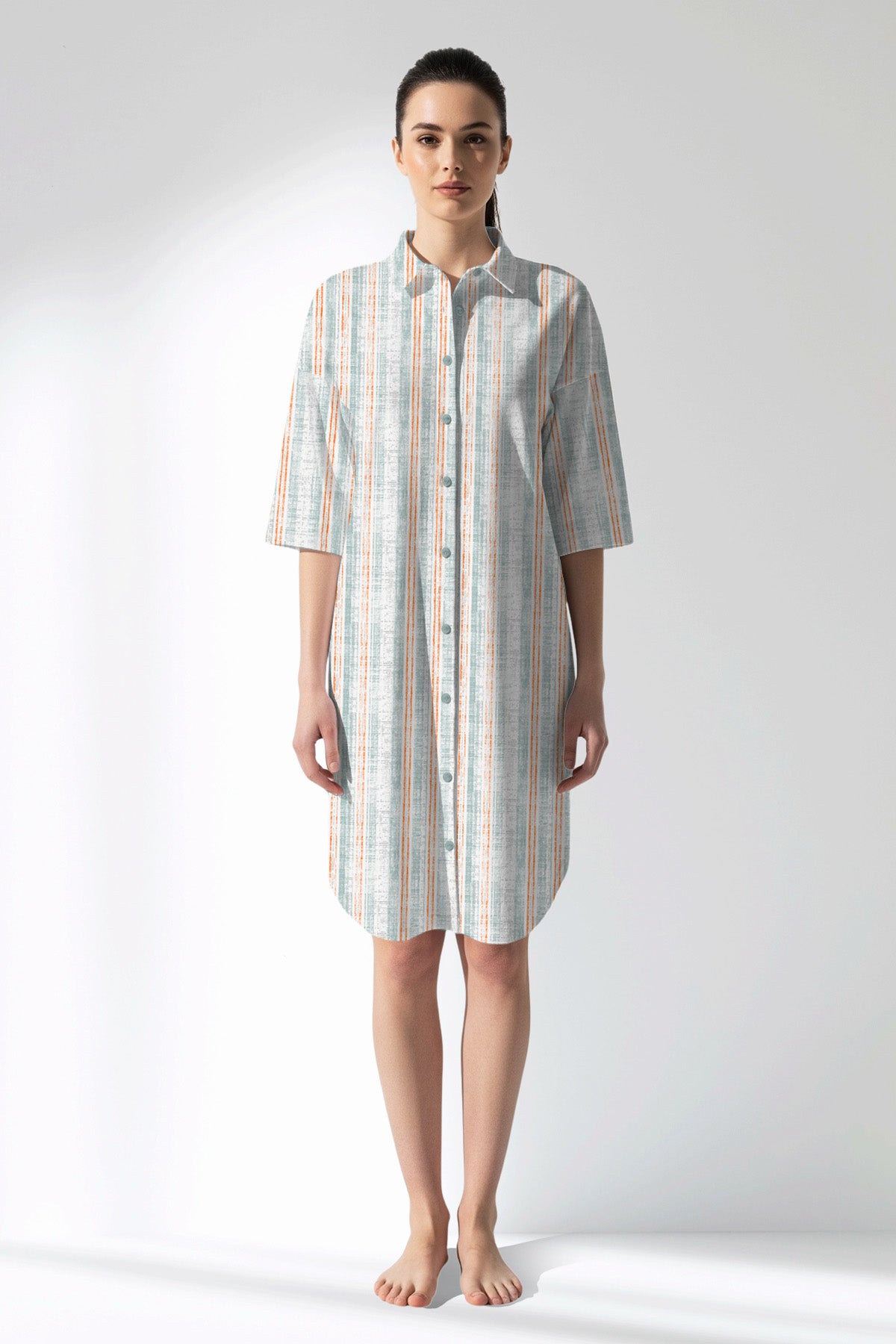 Woman Polyviscon Liner Shirt Tunic - ROTASYON - Image 1
