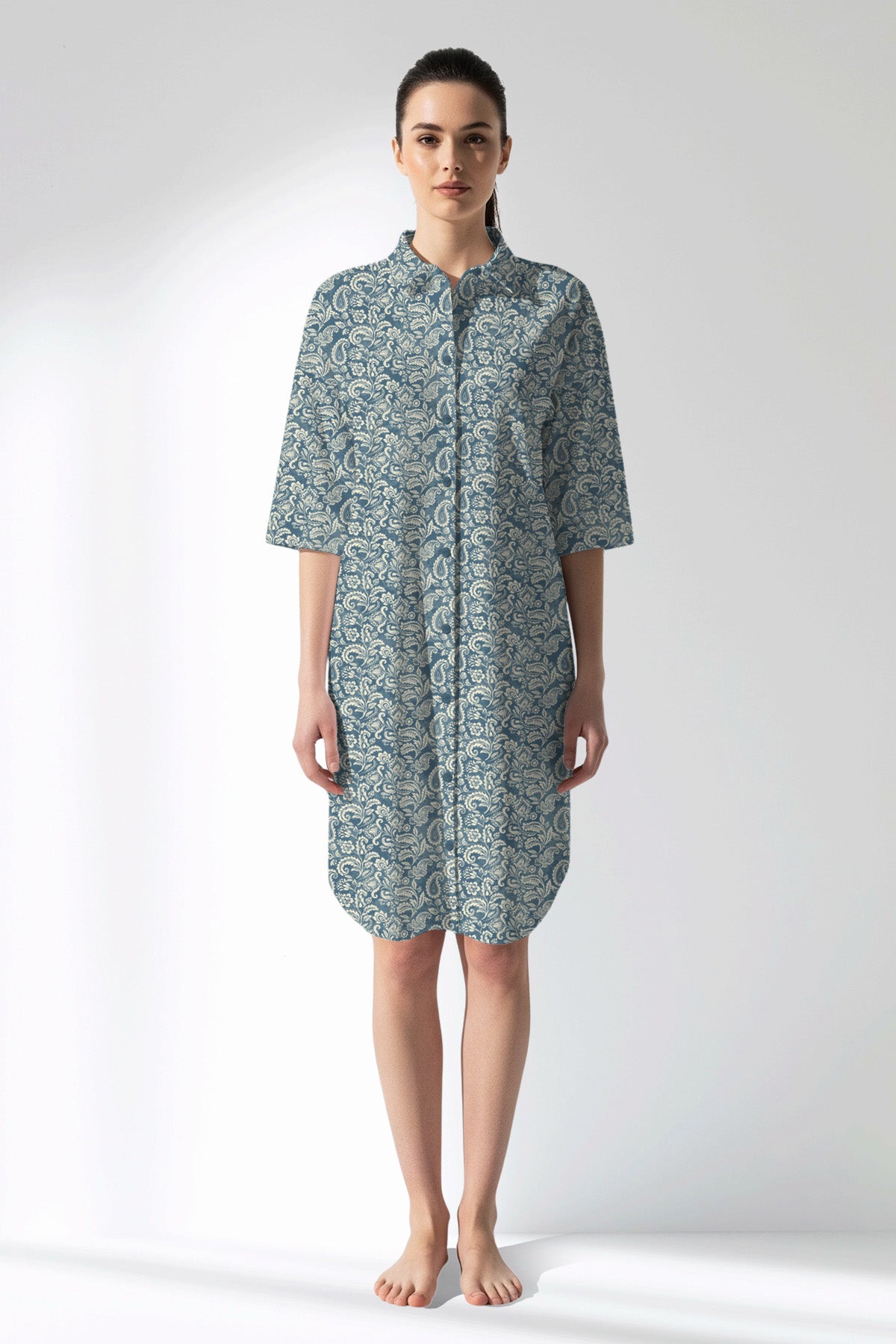 Woman Polyviscon Noble Shirt Tunic - ROTASYON - Image 1