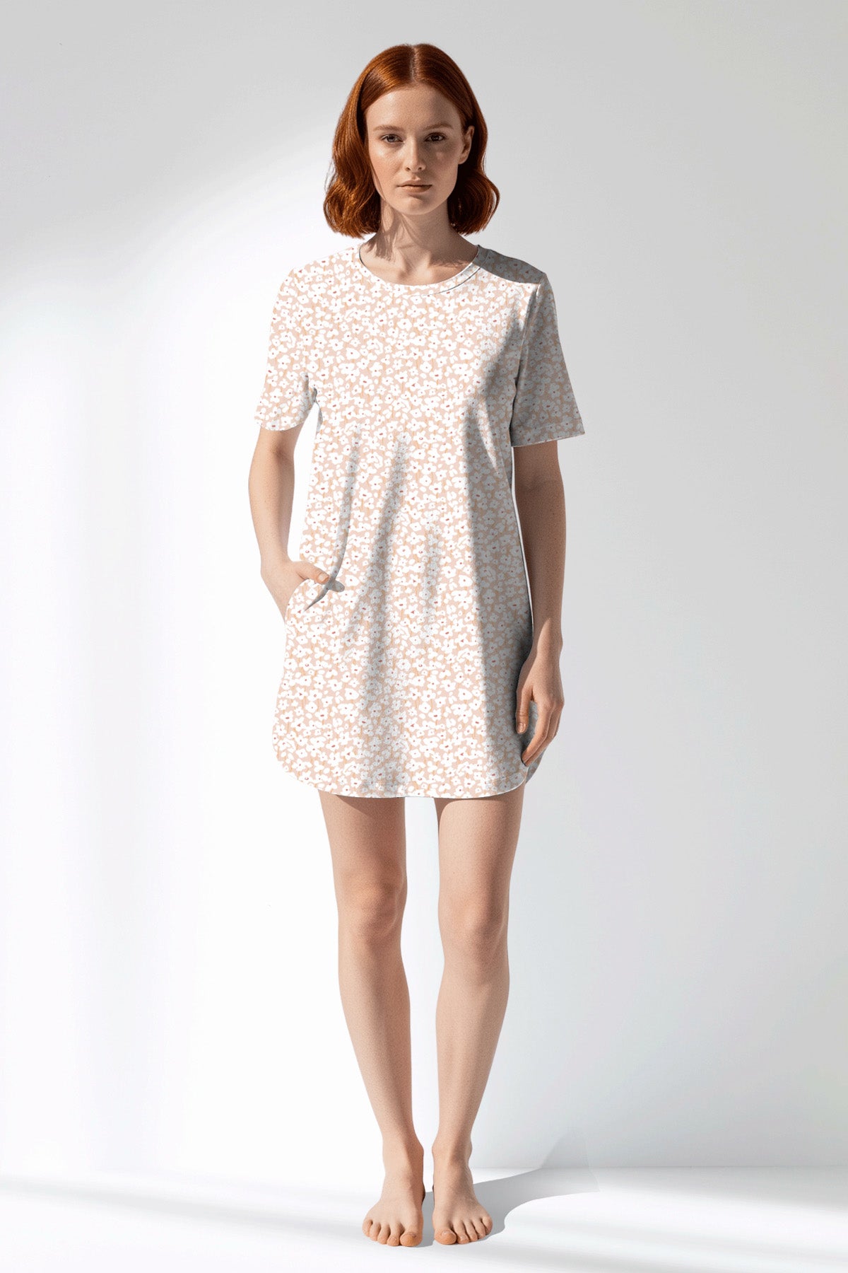 Woman Polyviscon Vanilla Pocket Detail Tunic - ROTASYON - Image 1