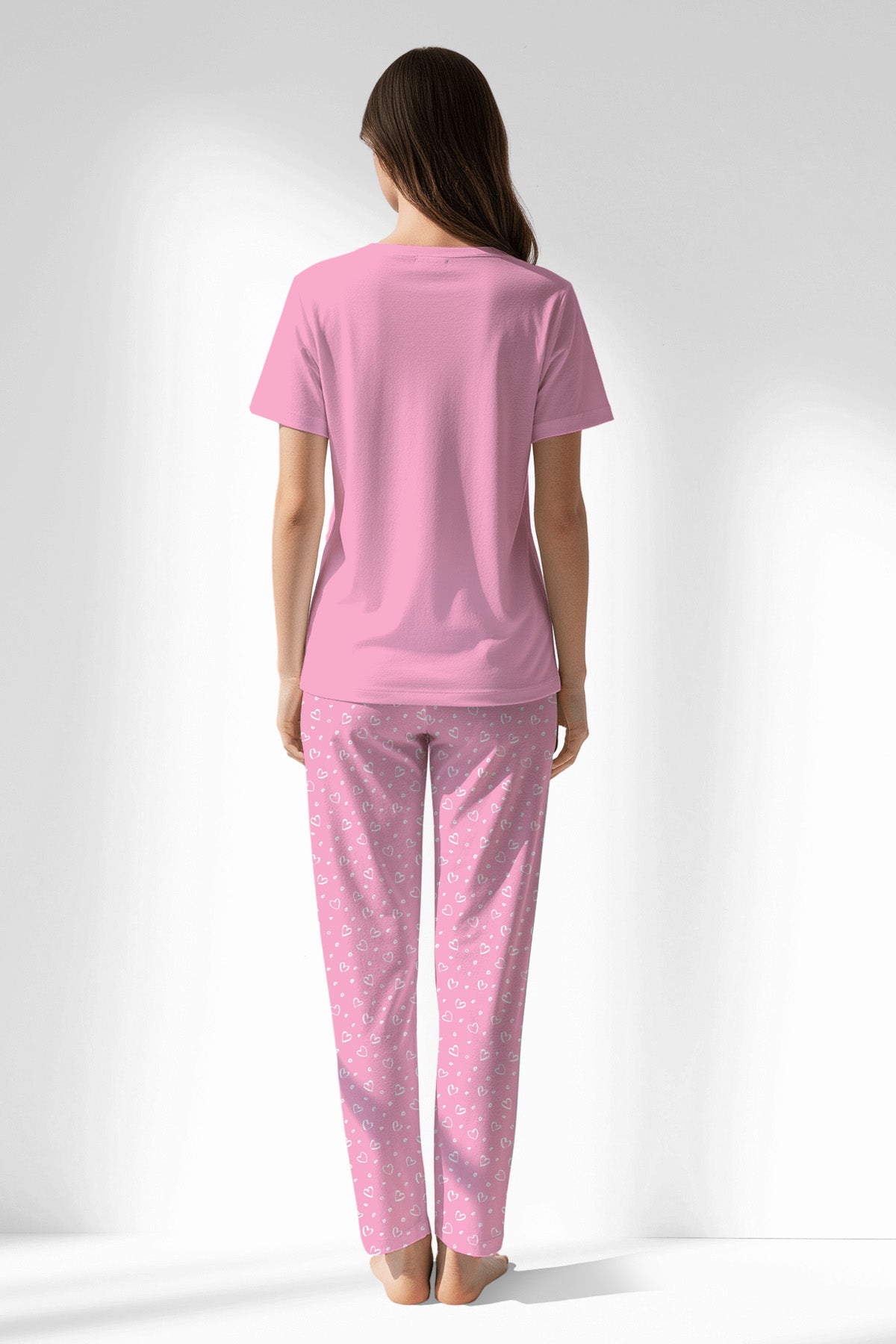 Woman Polyviscon TrueBliss Pyjama Set - PINK - Image 3