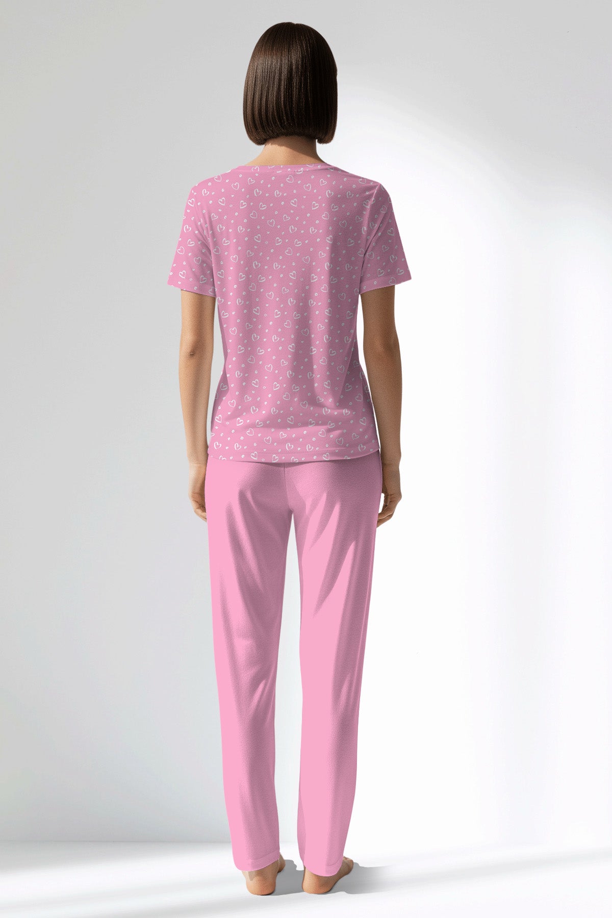 Woman Polyviscon TrueBliss Pocket Detail Pyjama Set - ROTASYON - Image 3
