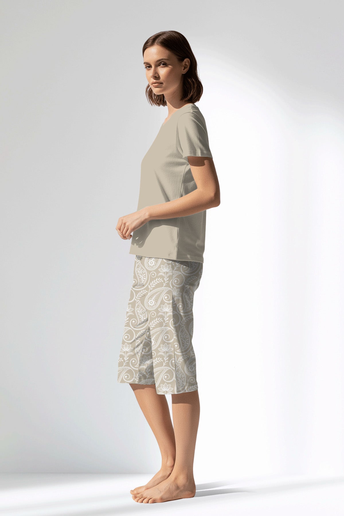 Woman Polyviscon Lunafleur Capri Set - 14-1107 - Image 2