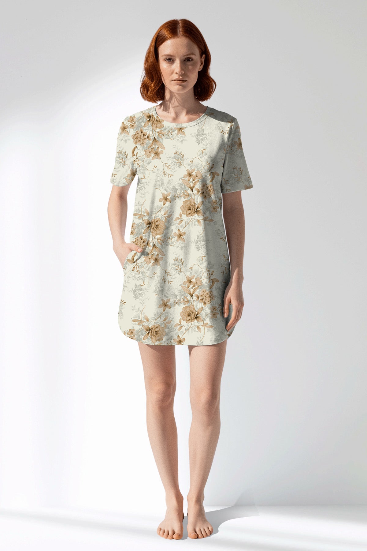 Woman Polyviscon Magnolia Pocket Detail Tunic - ROTASYON - Image 1