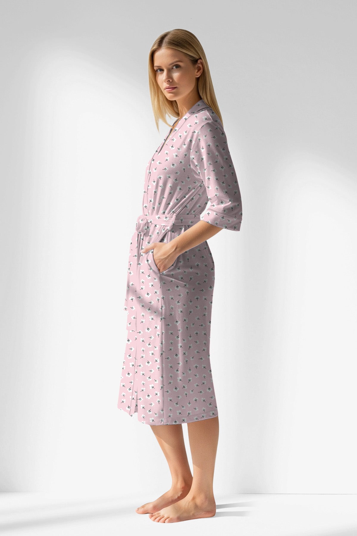 Woman Polyviscon Cloud Dressing Gown - ROTASYON - Image 2