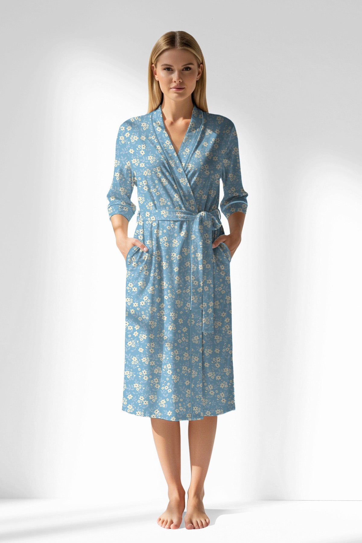 Woman Polyviscon SoftAura Dressing Gown - ROTASYON - Image 1