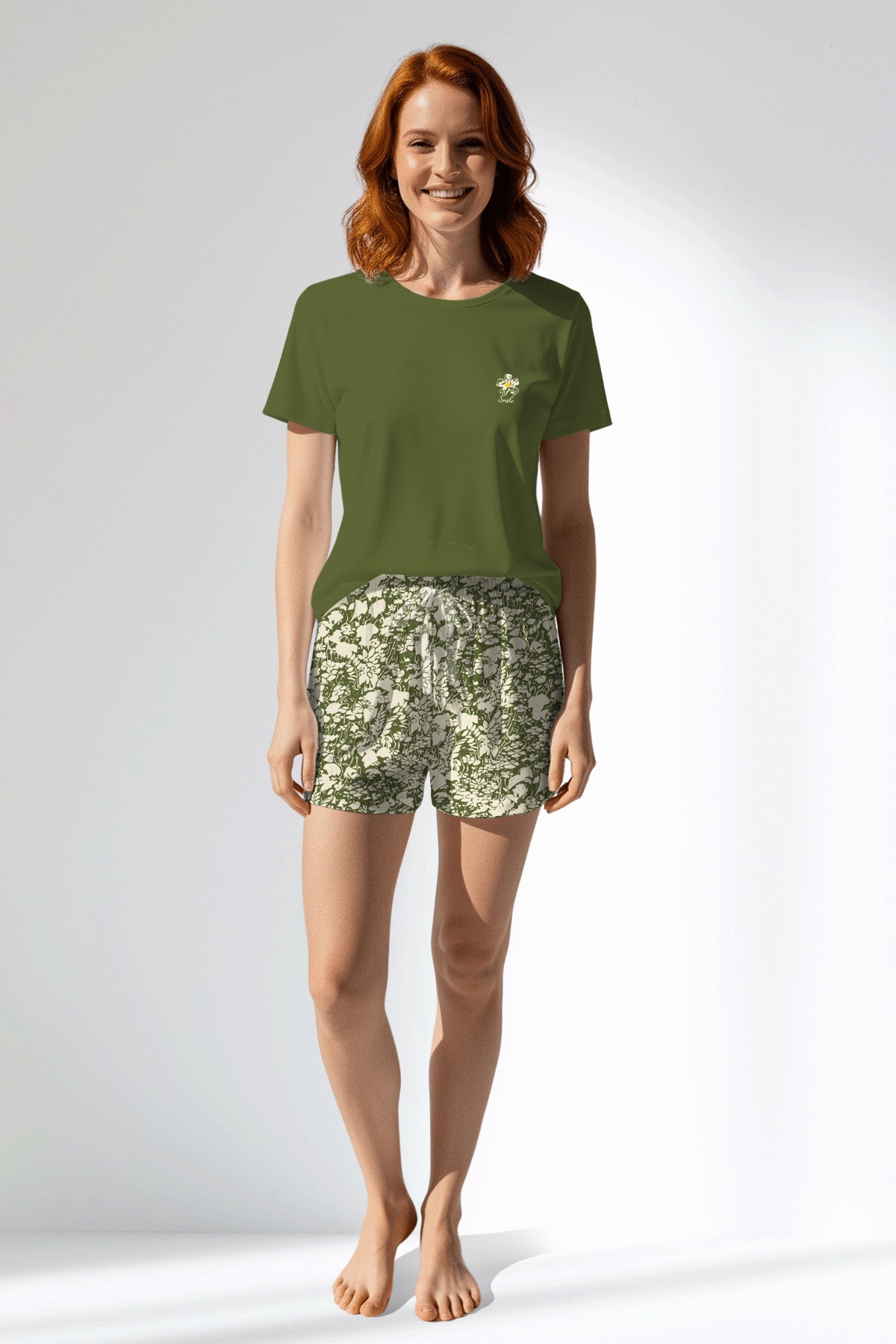 Woman Polyviscon GreenHalo Short Set - B-18-0328 - Image 1
