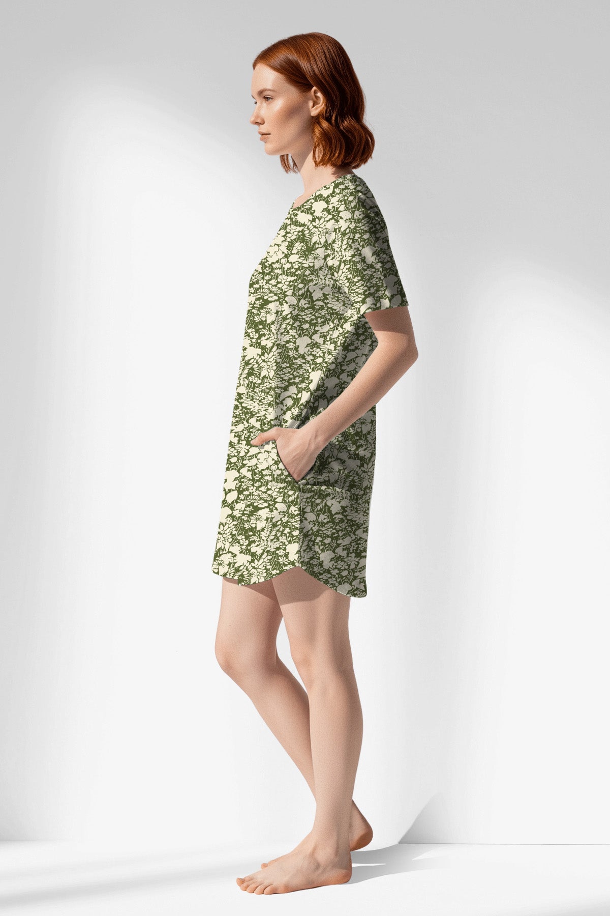 Woman Polyviscon GreenHalo Pocket Detail Tunic - ROTASYON - Image 2
