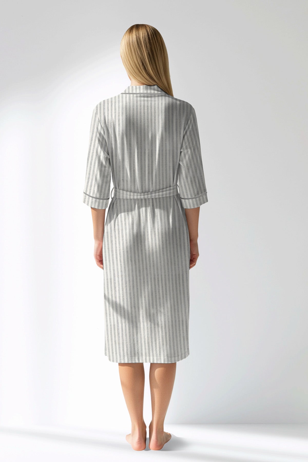 Woman Polyviscon InkWave Dressing Gown - ROTASYON - Image 3
