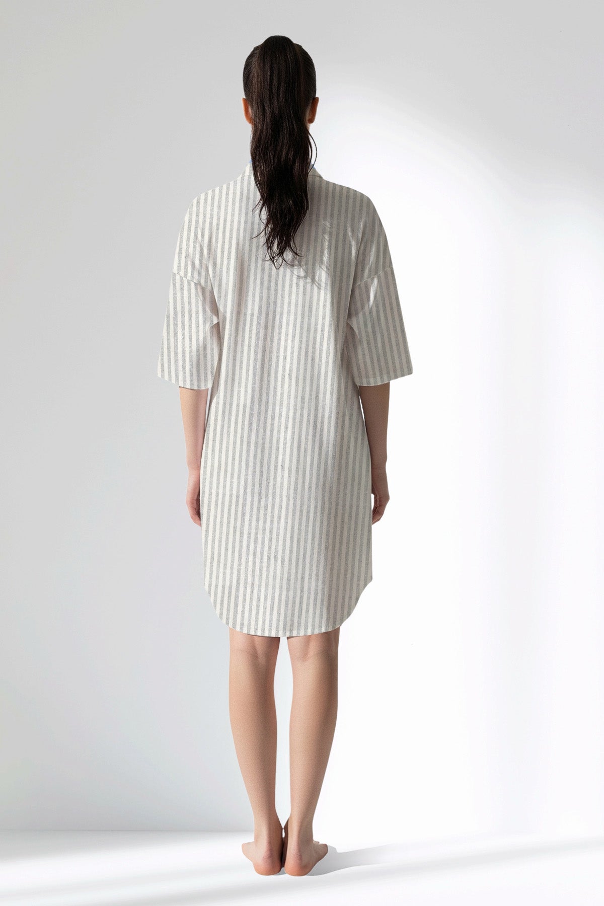 Woman Polyviscon InkWave Shirt Tunic - ROTASYON - Image 3