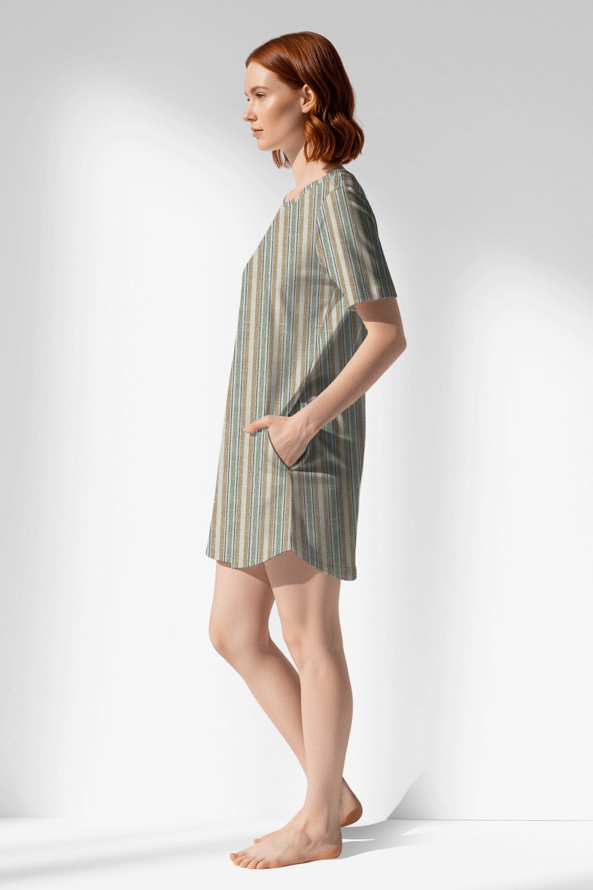 Woman Polyviscon LineFlow Pocket Detail Tunic - ROTASYON - Image 2