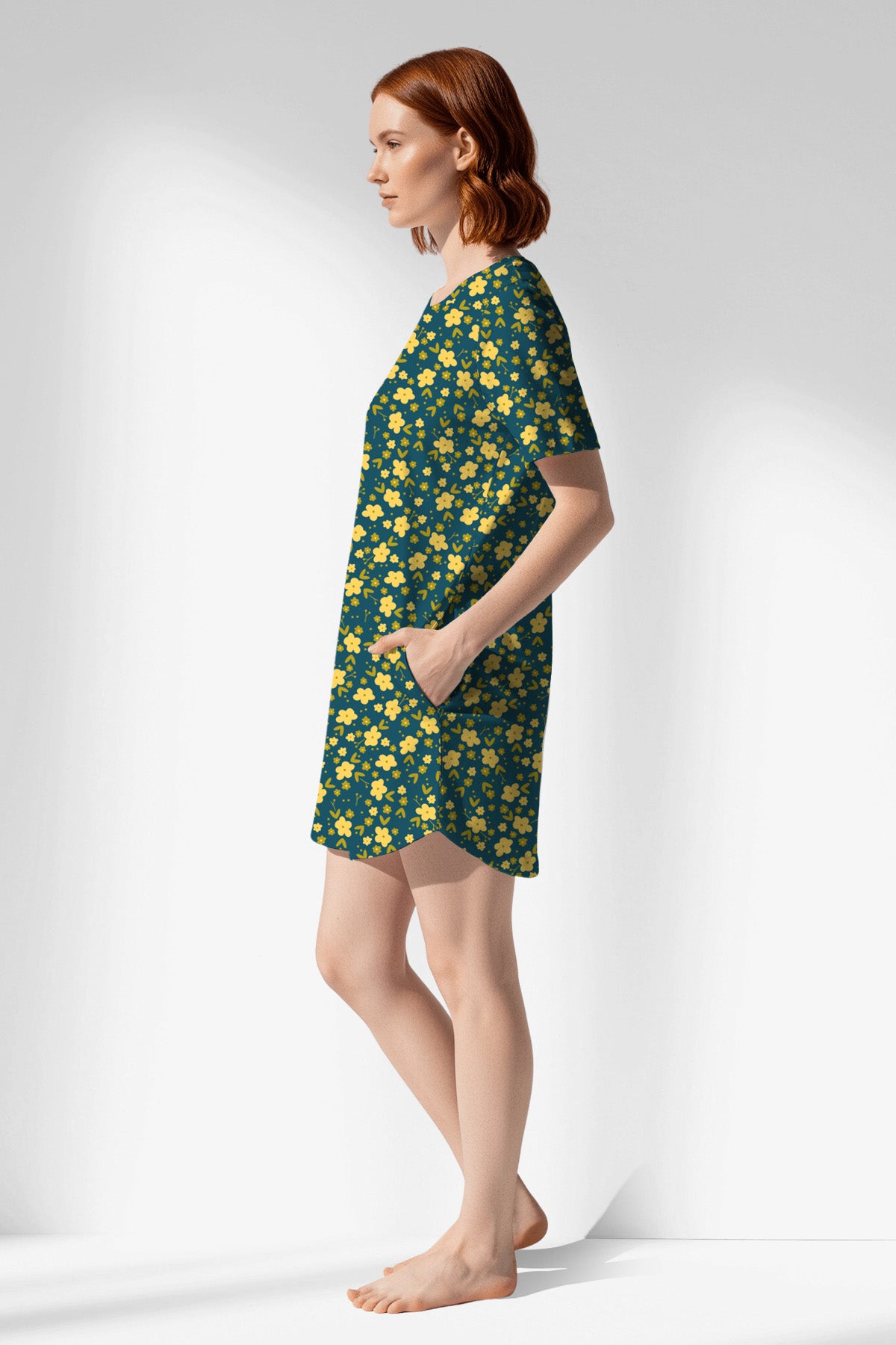 Woman Polyviscon Sunrise Pocket Detail Tunic - ROTASYON - Image 2