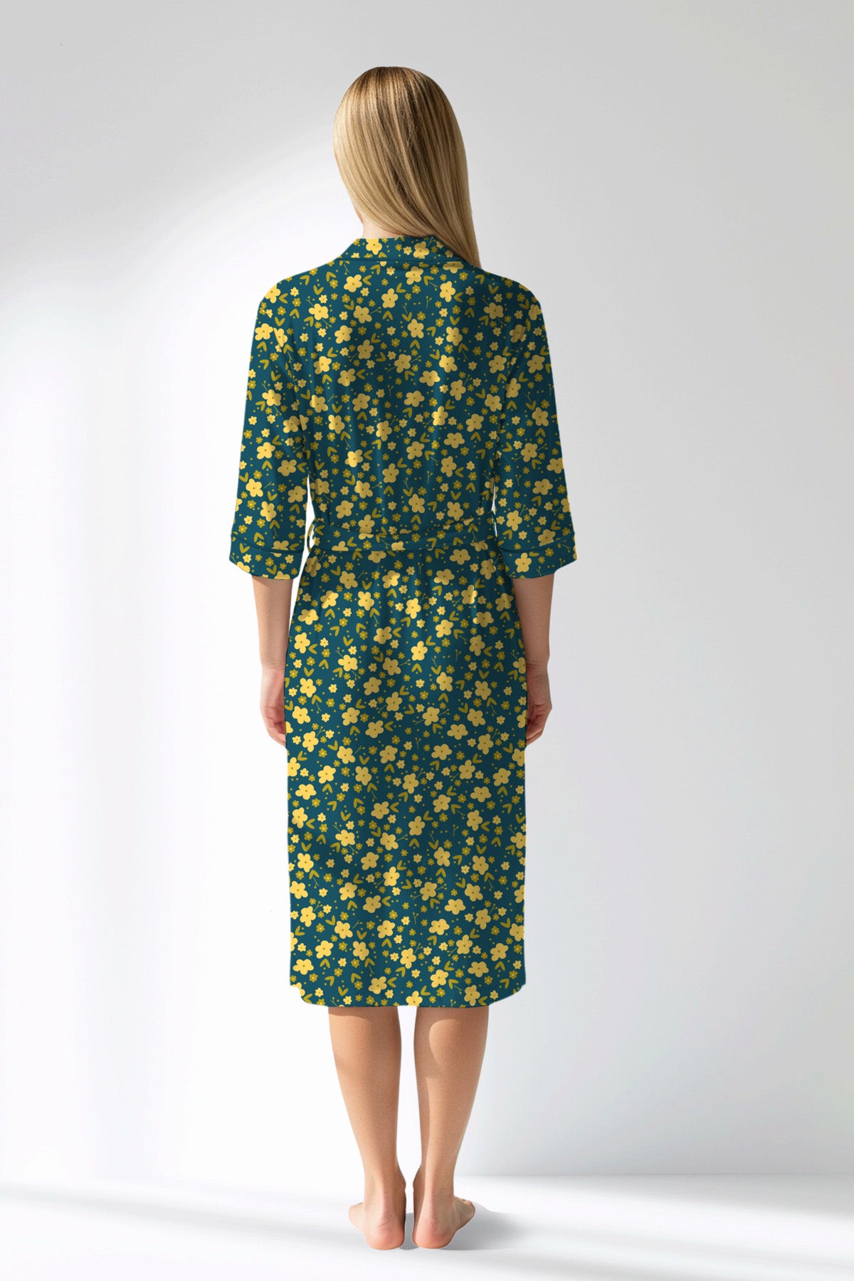 Woman Polyviscon Sunrise Dressing Gown - ROTASYON - Image 3