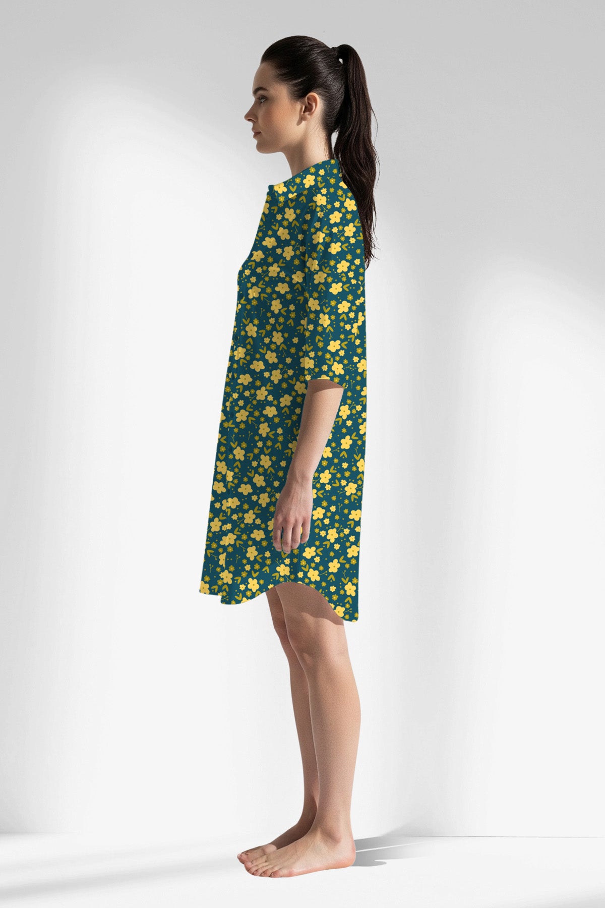Woman Polyviscon Sunrise Shirt Tunic - ROTASYON - Image 2