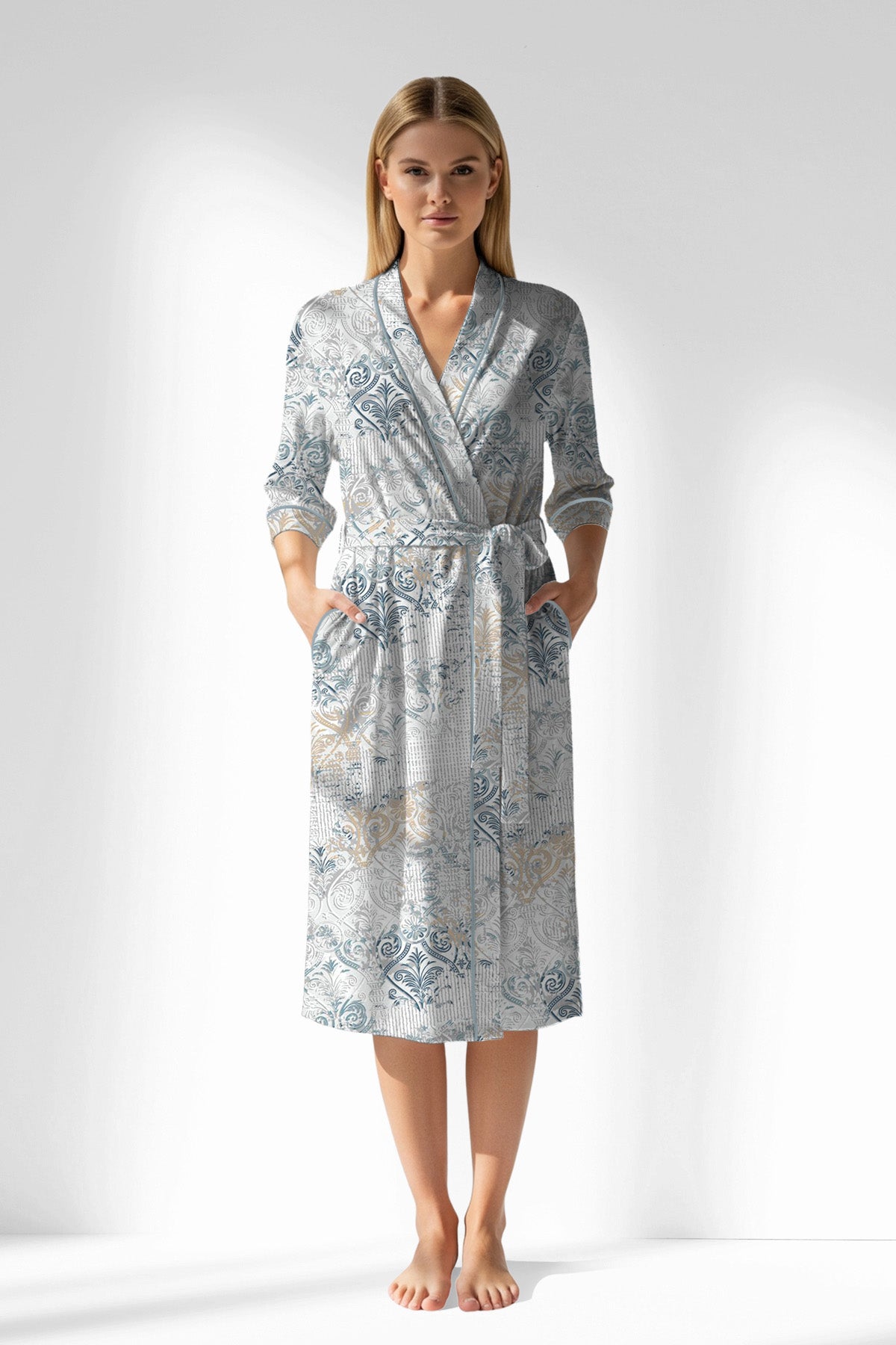 Woman Polyviscon Livora Dressing Gown - ROTASYON - Image 1
